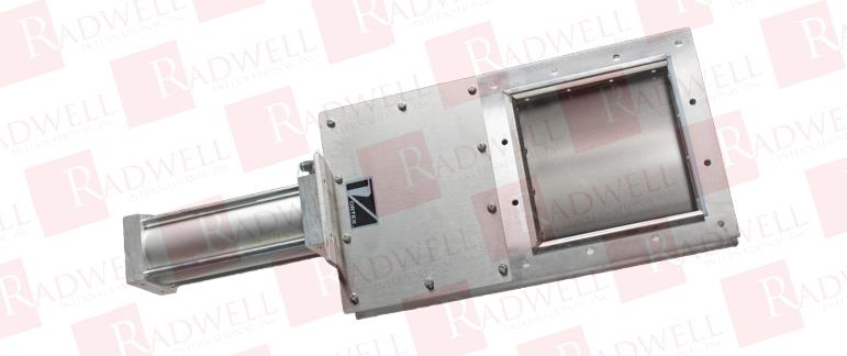  , ROLLER GATE VALVE, ALUMINUM VALVE BODY, 304 STAINLESS STEEL BLADE, ELECTROPOLISHED, RECTANGULAR ROLLER GATE, 12 X 24 INLET, SOLENOID AIR CONTROL, 1/2 IN NPT VEN ...