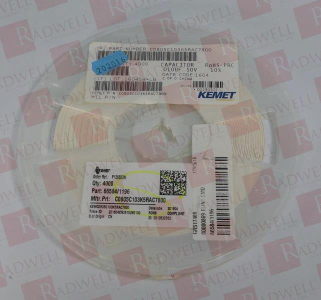 KEMET C0805C103K5RAC7800