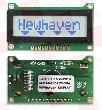 NEWHAVEN DISPLAY NHD-0108HZ-FSW-GBW