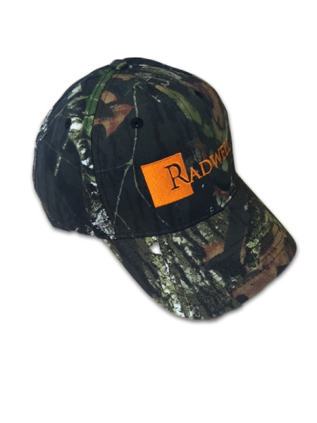 CAMOUFLAGE HAT WITH EMBROITERED ORANGE   LOGO