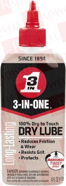 4 OZ BOTTLE DRY FILM LUBRICANT LIGHT AMBER, 500°F MAX