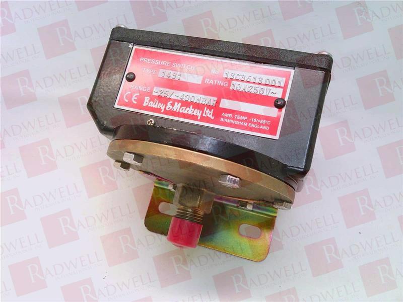 PRESSURE SWITCH 10A 250VAC 25-400MBAR 1/4INCH BSPP