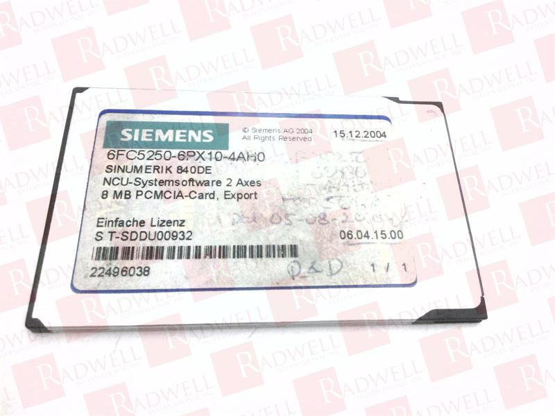 SIEMENS 6FC5250-6PX10-4AH0