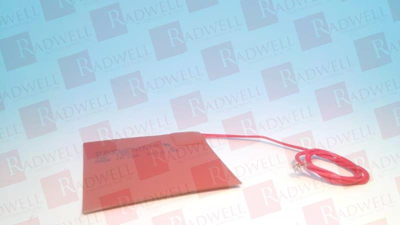 HEATING ELEMENT, RUBBER SILICONE HEATING ELEMENT, FLEXIBLE, 3X3 INCH, 90W, 115V, TWO WIRE, OPERATING TEMPERATURE RANGE -70F TO 450F