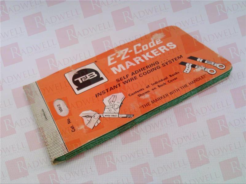 WIRE MARKER, BK 3X5, VINYL CLOTH, L8 Q460