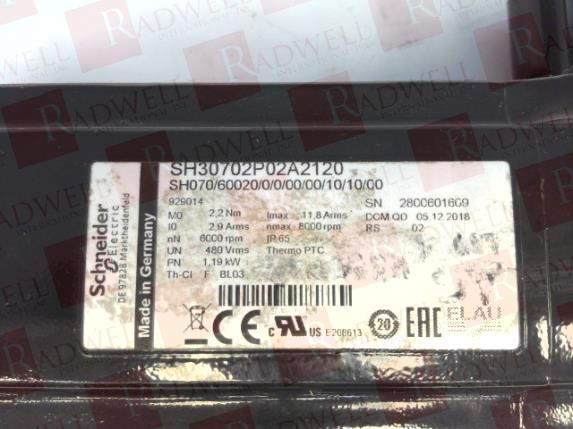 SCHNEIDER ELECTRIC SH30702P02A2120