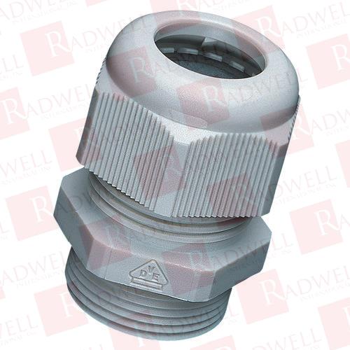 CABLE GLAND, NYLON, 8.0-13.0 MM, 20 MM HOLE, MB40, SEALING NUT, WATERPROOF, THREADED, STRAIN RELIEF BUILT IN, L/GREY