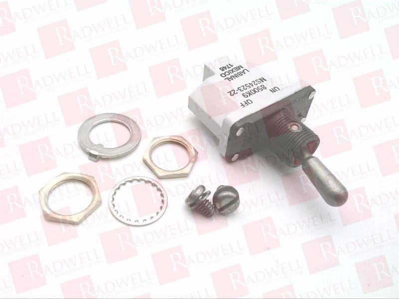 TOGGLE SWITCH, ON-NONE-OFF, SPST, NON ILLUMINATED, 8500 SERIES, PANEL MOUNT, 20 A