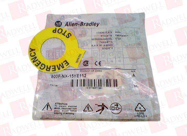 ALLEN BRADLEY 800F-NX-15YE112