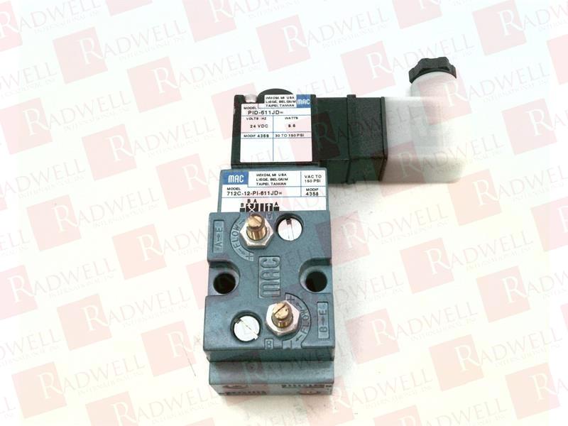 MAC VALVES INC 712C-12-PI-611JD