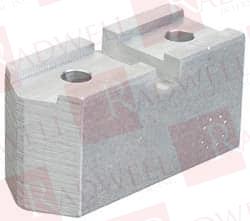 10 TO 12 INCH CHUCK CAPACITY, SERRATED ATTACHMENT, SQUARE SOFT LATHE CHUCK JAW 3 JAWS, STEEL, 1-3/4 INCH BTW MOUNT HOLE CTRS, 5-1/2 INCH LONG X 2 INCH WIDE X 3 INCH HIGH, 3/4 INCH GROOVE, 1/ ...