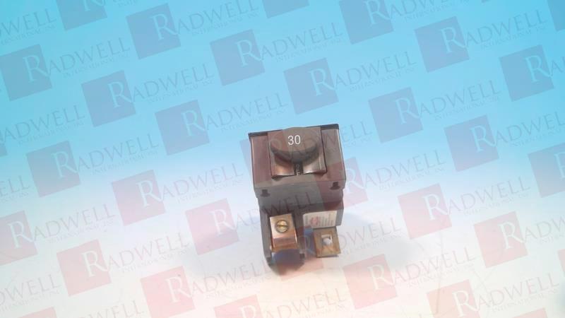 PUSHMATIC CIRCUIT BREAKER, 10,000 AIC, 30 AMP, 120 VAC, 60 HZ, AMBIENT TEMPERATURE: 40 DEGREES CELSIUS, 1 POLE BREAKER, BOLT ON TYPE