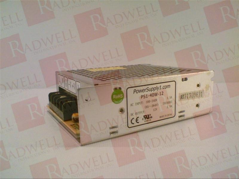 POWER SUPPLY ONE PS1-40W-12