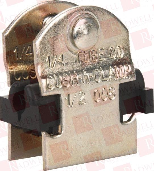 1/4" PIPE, TUBE CLAMP WITH CUSHION DICHROMATE
