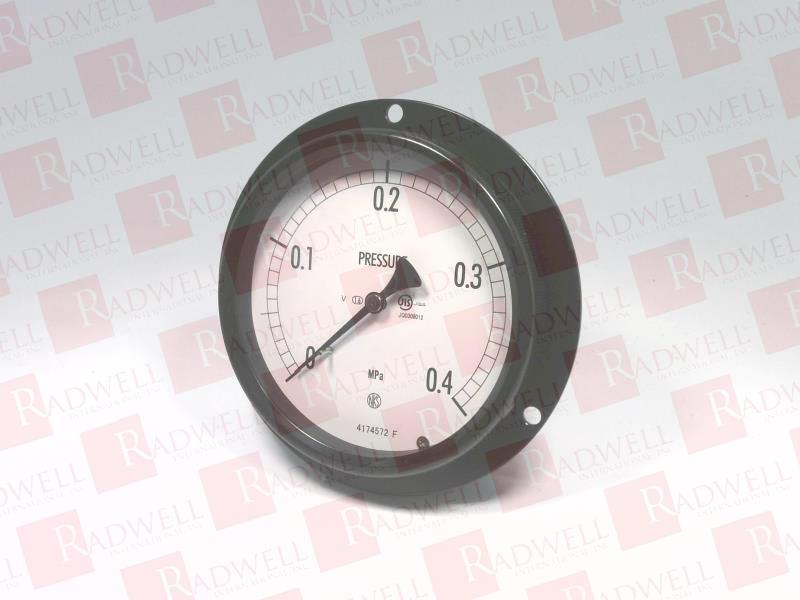  , INDUSTRIAL PRESSURE GAUGE, TYPE-D MOUNTING HOLE, R3/8 CONNECTION, GENERAL USE, 0.4 MPA