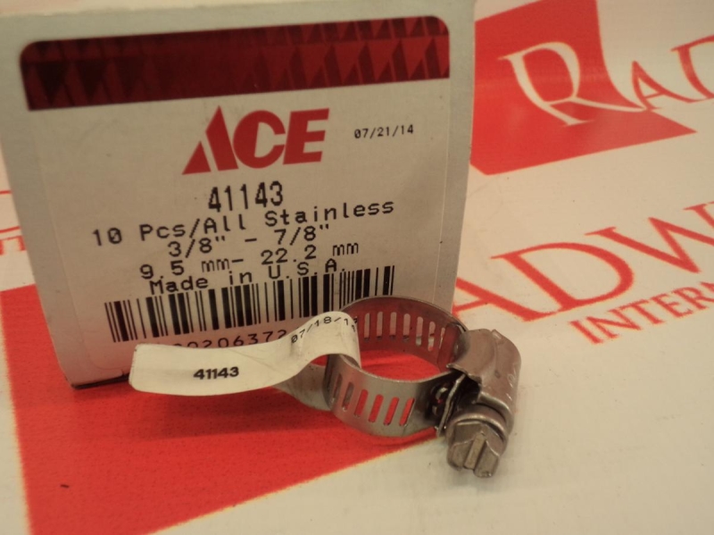 HOSE CLAMP 3/8-7/8IN 9.5-22.2MM STAINLESS STEEL