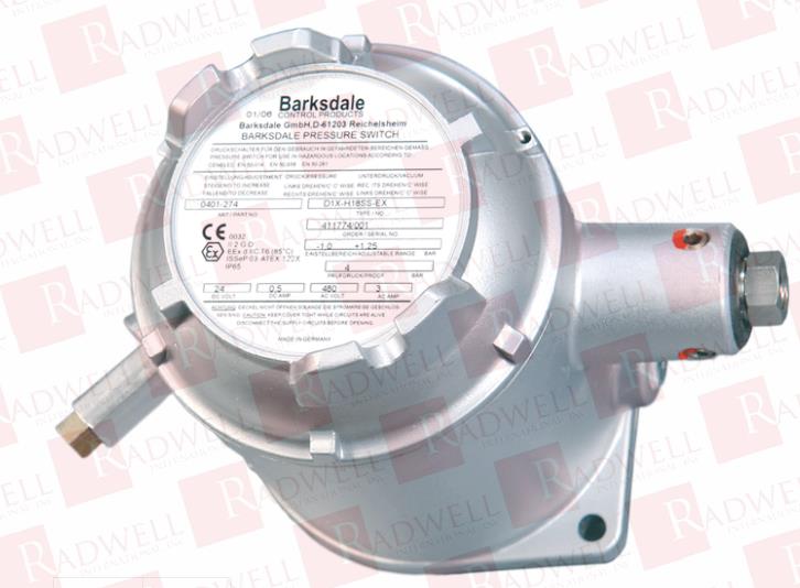 PRESSURE SWITCH, 1/4 NPT FEMALE, EXPLOSION PROOF, DIAPHRAGM, 144 -150 PSI, 10 A @ 125/250 VAC, 3 A @ 480 VAC