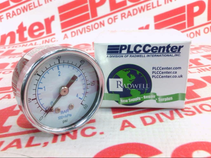 PRESSURE GAUGE 1.5IN DIAL 0-60PSI BACK MOUNT