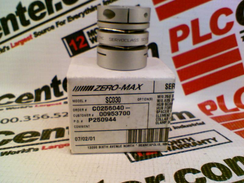 SERVOCLASS COUPLING SIZE 030 W/6.35 X 12MM BORES