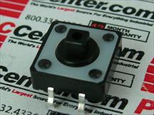 SWITCH, TACTILE SPST, 50MA, THROUGH HOLE, PRODUCT RANGE TL1100 SERIES, ACTUATOR ORIENTATION TOP ACTUATED, SWITCH MOUNTING THROUGH HOLE, ACTUATOR STYLE ROUND BUTTON, ACTUATING FORCE 160GF, CO ...
