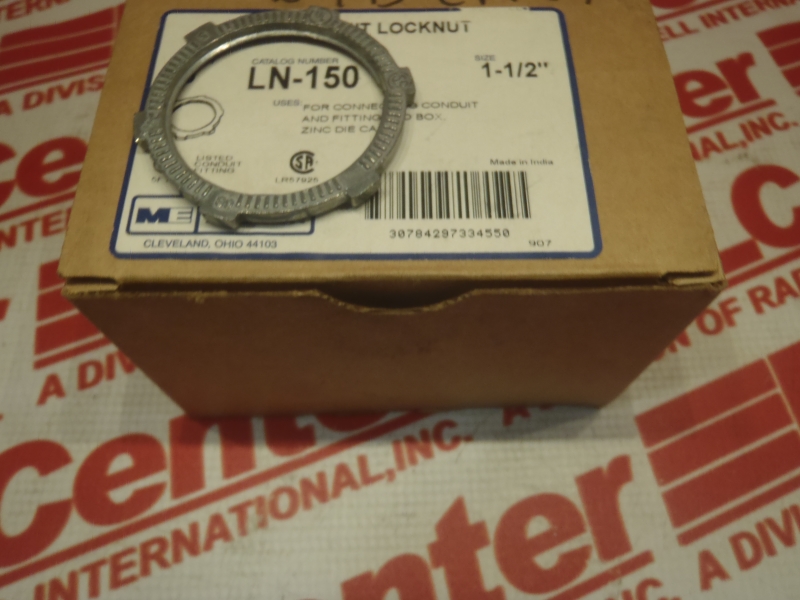 LOCK NUT ZINC DIE CAST 1-1/2IN PRICE/EACH