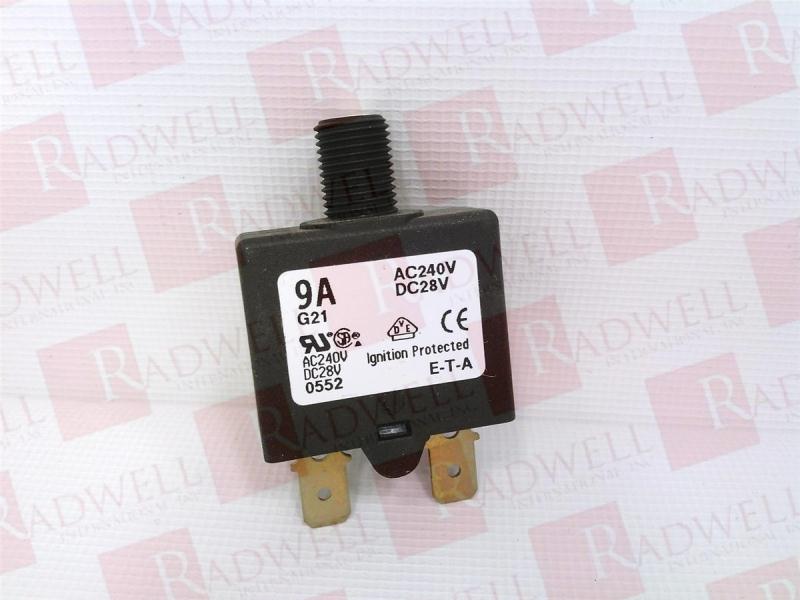 E-T-A CIRCUIT BREAKERS 1658-G21-00-P10-9A
