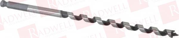 5/16 INCH, 5/16 INCH DIAM STRAIGHT SHANK, 7-7/8 INCH OVERALL LENGTH WITH 5 INCH TWIST, DUAL AUGER BIT SCREW POINT, CARBON STEEL, OXIDE COATED, SINGLE CUTTING EDGE