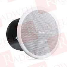 CEILING SPEAKER, TWO WAY ACOUSTIC COVER SERIES, FOREGROUND, 52 HZ - 20 KHZ, 80 WATTS/25.3 VOLTS, 89 DB SPL, RATED IMPEDANCE-8 OHMS, 4 POLE EUROBLOCK CONNECTOR, LOW SATURATION 70/100V, TRANSF ...