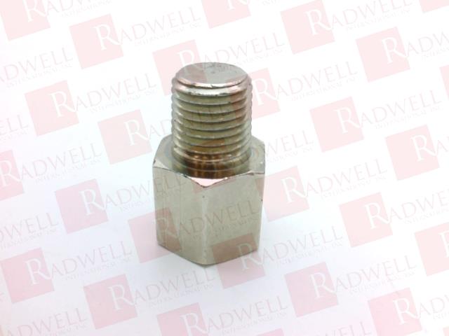 PRESSURE SNUBBER, PIPE ADAPTER, 1/4INCH NPT MALE, 1/4INCH NPT FEMALE, 2000PSIG, 3/4INCH HEX WIDTH, 1.25INCH TOTAL LENGTH, STAINLESS STEEL